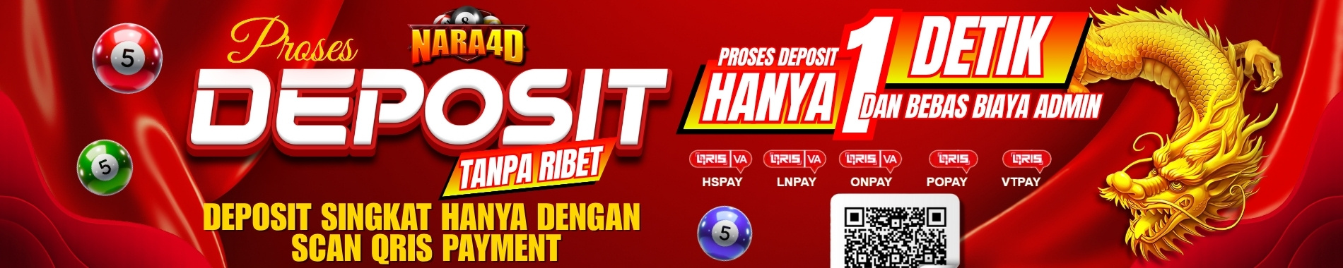 Nara4D Deposit Singkat Hanya 1 Detik langsung Masuk.